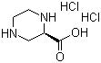 结构式 CAS# 158663-69-5, (S)-哌嗪-2-羧酸二盐酸盐