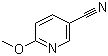 structure of CAS# 15871-85-9, 6-Methoxynicotinonitrile;6-Methoxy-3-pyridinecarbonitrile; 2-Methoxy-5-pyridinecarbonitrile