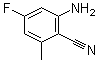 结构式 CAS# 159020-76-5, 2-氨基-4-氟-6-甲基苯甲腈