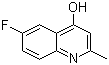 结构式 CAS# 15912-68-2, 6-氟-2-甲基-4-羟基喹啉