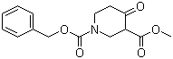 结构式 CAS# 159299-93-1, 4-氧代-1,3-哌啶二羧酸 3-甲酯 1-苄酯