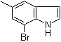 structure of CAS# 15936-79-5, 5-Methyl-7-bromoindole;7-Bromo-5-methyl-1H-indole; 7-Bromo-5-methylindole