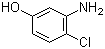 结构式 CAS# 16026-77-0, 3-氨基-4-氯苯酚