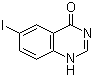 结构式 CAS# 16064-08-7, 6-碘喹唑啉-4-酮