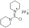 structure of CAS# 161308-40-3, Chlorodipiperidinocarbenium hexafluorophosphate;PipClU; Chloro-N,N,N',N'-bis(pentamethylene)formamidinium hexafluorophosphate
