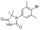 结构式 CAS# 1613373-40-2, 1-(4-溴-3,5-二甲基苯基)-5,5-二甲基咪唑烷-2,4-二酮