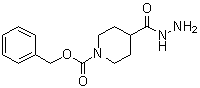 结构式 CAS# 161609-80-9, 1,4-哌啶二甲酸 1-(苯基甲基)酯 4-酰肼