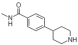 结构式 CAS# 161610-09-9, 4-(4-甲基氨基羰基苯基)哌啶