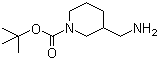structure of CAS# 162167-97-7, 3-Aminomethyl-1-N-Boc-piperidine;1-Boc-3-(aminomethyl)piperidine; 3-Aminomethyl-piperidine-1-carboxylic acid tert-butyl ester