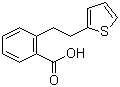 结构式 CAS# 1622-54-4, 2-[2-(2-噻吩基)乙基]苯甲酸