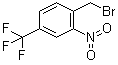 structure of CAS# 162333-02-0, 2-Nitro-4-trifluoromethylbenzyl bromide;1-(Bromomethyl)-2-nitro-4-(trifluoromethyl)benzene