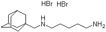 structure of CAS# 162831-31-4, IEM 1754;N-(Tricyclo[3.3.1.1(3,7)]dec-1-ylmethyl)-1,5-pentanediamine dihydrobromide