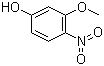 结构式 CAS# 16292-95-8, 3-甲氧基-4-硝基苯酚
