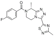 structure of CAS# 1629229-37-3, Fezolinetant;(4-fluorophenyl)-[(8R)-8-methyl-3-(3-methyl-1,2,4-thiadiazol-5-yl)-6,8-dihydro-5H-[1,2,4]triazolo[4,3-a]pyrazin-7-yl]methanone