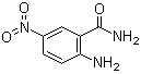 structure of CAS# 16313-65-8, 2-Amino-5-nitrobenzamide;2-Carbamoyl-4-nitroaniline; 5-Nitroanthranilamide; NSC 142033