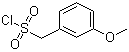 structure of CAS# 163295-76-9, 3-Methoxybenzenemethanesulfonyl chloride;3-Methoxybenzylsulfonyl chloride