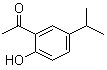2'-羟基-5'-异丙基苯乙酮分子结构 (CAS 1634-36-2)