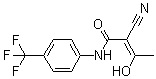 structure of CAS# 163451-81-8, Teriflunomide;A 1726; A 77-1726; A 771726; Flucyamide; HMR 1726; SU 20