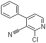 structure of CAS# 163563-64-2, 2-Chloro-6-phenylnicotinonitrile;2-Chloro-4-phenyl-3-pyridinecarbonitrile