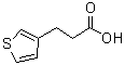 structure of CAS# 16378-06-6, 3-Thiophenepropionic acid;3-(3-Thienyl)propanoic acid; 3-(3-Thienyl)propionic acid; NSC 109407