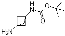 structure of CAS# 1638767-25-5, N-(3-Aminobicyclo[1.1.1]pent-1-yl)carbamic acid 1,1-dimethylethyl ester