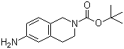 结构式 CAS# 164148-92-9, 6-氨基-2-N-Boc-1,2,3,4-四氢异喹啉; 6-氨基-2-N-叔丁氧羰基-1,2,3,4-四氢异喹啉