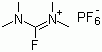 structure of CAS# 164298-23-1, Fluoro-N,N,N',N'-tetramethylformamidinium hexafluorophosphate;N-((Dimethylamino)fluoromethylene)-N-methylmethanaminium hexafluorophosphate; TFFH