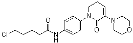 结构式 CAS# 1643330-62-4, 5-氯-N-[4-[5,6-二氢-3-(4-吗啉基)-2-氧代-1(2H)-吡啶基]苯基]戊酰胺