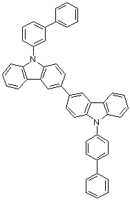 structure of CAS# 1643479-47-3, 9-[1,1'-Biphenyl]-3-yl-9'-[1,1'-biphenyl]-4-yl-3,3'-bi-9H-carbazole