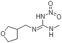 结构式 CAS# 165252-70-0, 呋虫胺; 1-甲基-2-硝基-3-(四氢-3-呋喃甲基)胍