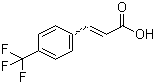 structure of CAS# 16642-92-5, 4-(Trifluoromethyl)cinnamic acid;p-(Trifluoromethyl)cinnamic acid
