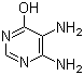 structure of CAS# 1672-50-0, 4,5-Diamino-6-hydroxypyrimidine;5,6-Diaminopyrimidin-4-ol