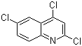 结构式 CAS# 1677-50-5, 2,4,6-三氯喹啉