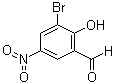 结构式 CAS# 16789-84-7, 3-溴-5-硝基水杨醛