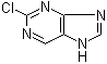 结构式 CAS# 1681-15-8, 2-氯嘌呤