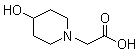 结构式 CAS# 168159-33-9, 4-羟基-1-哌啶乙酸