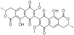 结构式 CAS# 1685-91-2, 黄麦格霉素