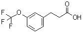 结构式 CAS# 168833-77-0, 3-(三氟甲氧基)苯丙酸