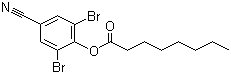 structure of CAS# 1689-99-2, Bromoxynil octanoate ;2,6-Dibromo-4-cyanophenyl octanoate; 3,5-Dibromo-4-hydroxybenzonitrile octanoate
