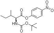 structure of CAS# 16948-38-2, Boc-L-isoleucine 4-nitrophenyl ester;Boc-Ile-ONp