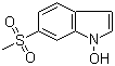 结构式 CAS# 170492-47-4, 1-羟基-6-甲基磺酰基吲哚