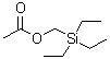 (三乙基硅烷基)甲醇乙酸酯分子结构 (CAS 17053-38-2)