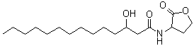 结构式 CAS# 172670-99-4, 3-羟基-N-(四氢-2-氧代-3-呋喃基)十四烷酰胺