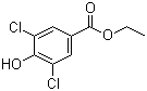 structure of CAS# 17302-82-8, Ethyl 3,5-dichloro-4-hydroxybenzoate