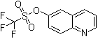 structure of CAS# 173089-80-0, 6-Quinolinyl triflate;Quinolin-6-yl trifluoromethanesulfonate