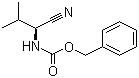 结构式 CAS# 17343-55-4, N-苄氧羰基-L-缬氨腈; [(1S)-1-氰基-2-甲基丙基]氨基甲酸苄酯