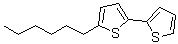 结构式 CAS# 173448-31-2, 5-己基-2,2'-联噻吩