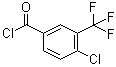 structure of CAS# 1735-55-3, 4-Chloro-3-(trifluoromethyl)benzoyl chloride;4-Chloro-alpha,alpha,alpha-trifluoro-m-toluoyl chloride