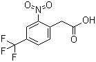 2-(2-Nitro-4-trifluoromethylphenyl)acetic acid molecular structure (CAS 1735-91-7)