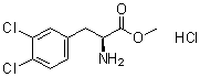 structure of CAS# 173522-95-7, 3,4-Dichloro-L-phenylalanine methyl ester hydrochloride